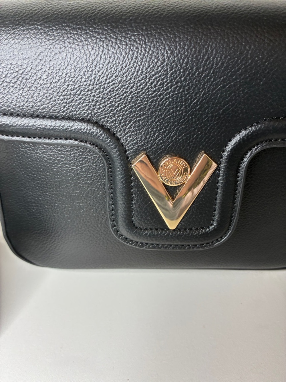 Valentino Orlandi Black Crossbody Bag with Matching Coin Pouch NWT - Picture 5 of 15